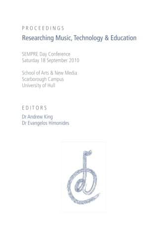 Read Sample Researching Music, Technology & Education